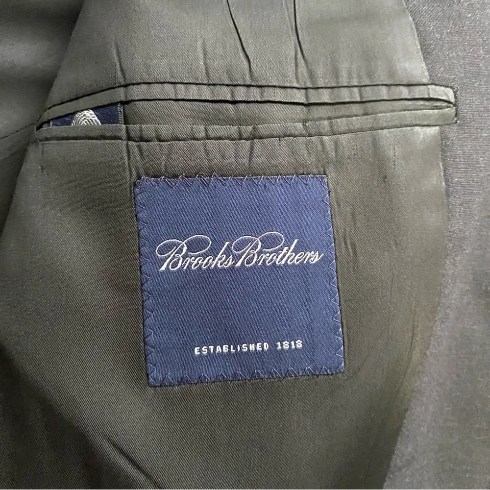 Brooks Brothers 1818 100% New Wool Mens Sport Coat Suit Jacket Blazer 42 Regular